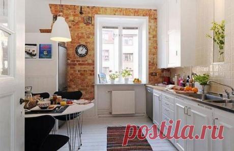 Кирпичная кладка как элемент дизайна интерьера — Роскошь и уют