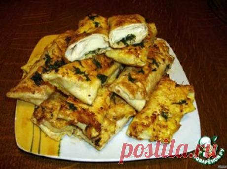 Сырные конвертики - кулинарный рецепт