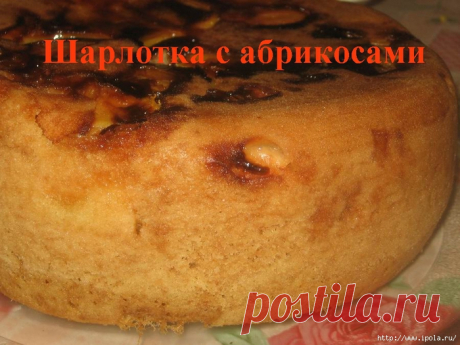 Шарлотка с абрикосами в мультиварке