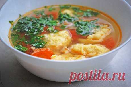 Легкий куриный суп с клецками | Вкусные Рецепты