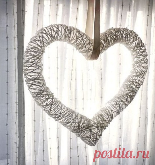 Воздушное сердце — Сделай сам, идеи для творчества - DIY Ideas
