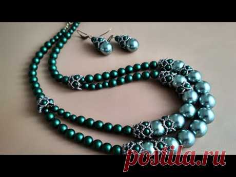 A set of jewelry. Украшения. МК шапочки для бусин