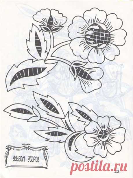 Вышивка ришелье (схемы, рисунки).