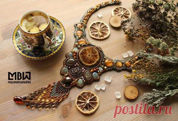 Прекрасное колье, интересная задумка