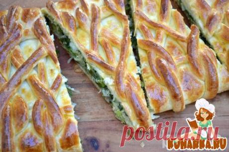 Рецепт: Пирог с зеленым луком &quot;Гусарские петли&quot;