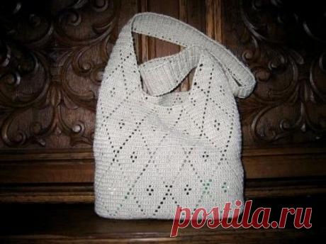 Летняя сумка крючком. Летняя сумка через плечо крючком | Домоводство для всей семьи.