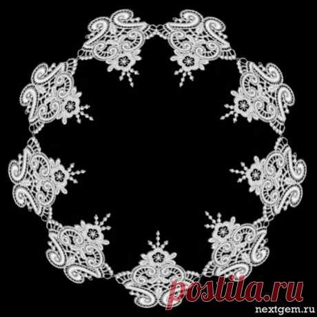 Для росписи - кружевные круглые рамочки
