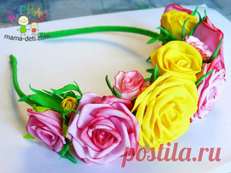 Роза своими руками из фоамирана | Цветы своими руками » Мама и дети