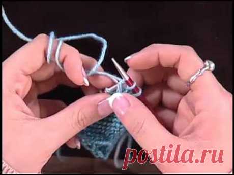 ▶ Knitting Daily TV: Tubular Cast-On (Тубулярный набор на резинку) - YouTube