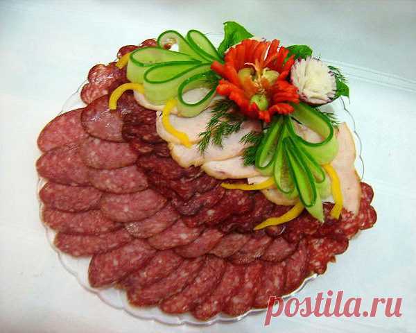 Праздничная нарезка: мясная тарелка. Супер коллекция!