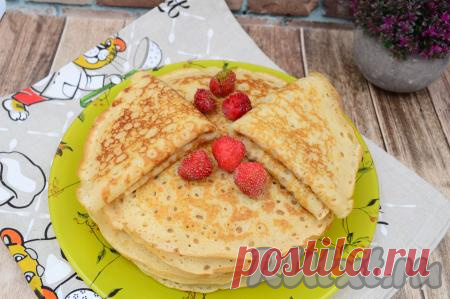 Заварные блины на кефире и молоке с дырочками: 12 фото в рецепте