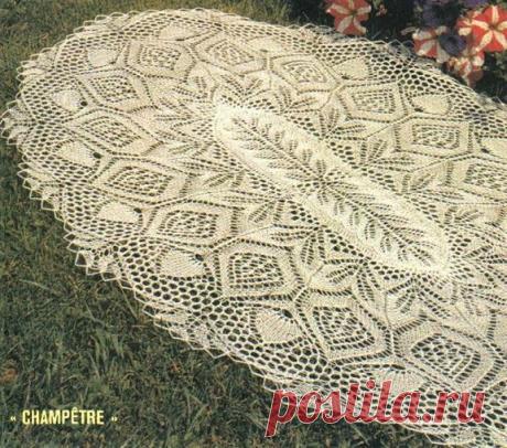 Kira knitting: Scheme knitted tablecloths 27