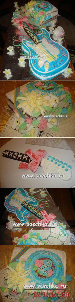 Торт "Гитара" | рецепты на Saechka.Ru