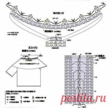 Элегантные и красивые модели крючком от японских дизайнеров со схемами - просто и необычно! | Вязалки Веселого Хомяка | Дзен