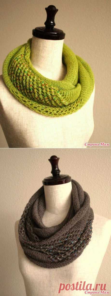 Вяжем вместе эффектный снуд - Вяжем вместе он-лайн - Страна Мам