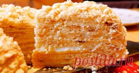 Наполеон на сковороде – мой фирменный торт без духовки! 🎂🔥