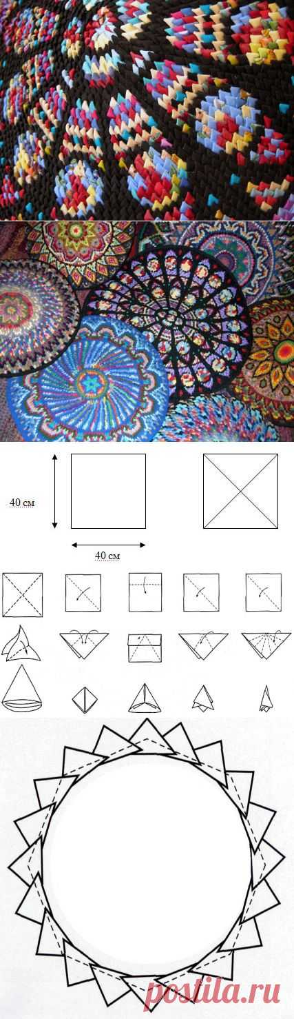 Потрясающие коврики-кругляши + подробный МК. Возраждаем традиции!