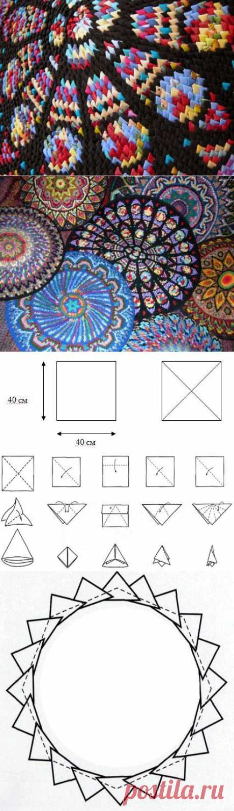 Потрясающие коврики-кругляши + подробный МК. Возраждаем традиции!