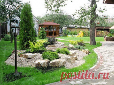 Фото 124 - Туя, барбарис и можжевельники у садовой дорожки