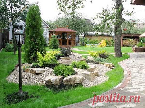 Фото 124 - Туя, барбарис и можжевельники у садовой дорожки