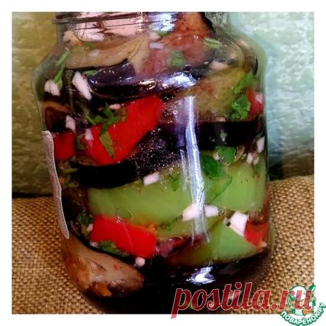 Маринованные баклажаны с перцем "Суточные"