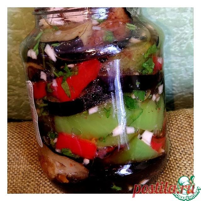 Маринованные баклажаны с перцем 