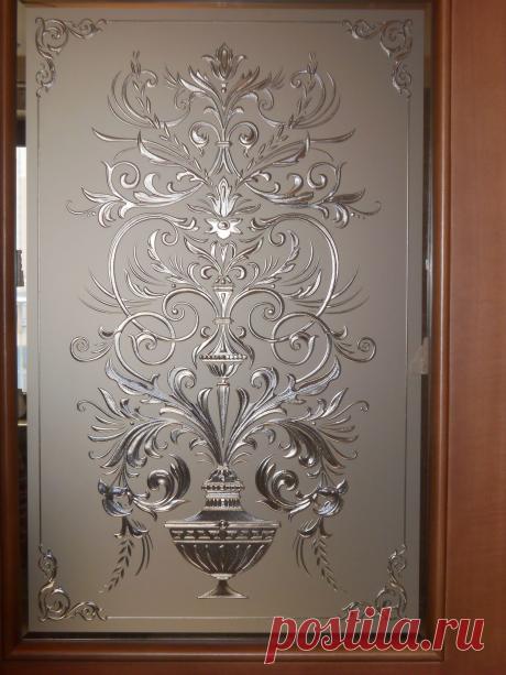Дверной витраж