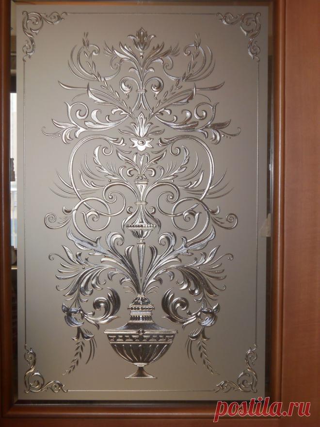 Дверной витраж