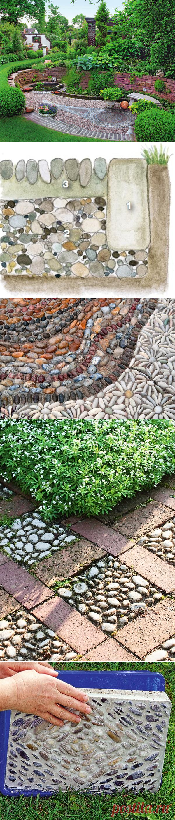 Гравий — это звучит гордо, или Как выложить мозаику из камней / своими руками / 7dach.ru