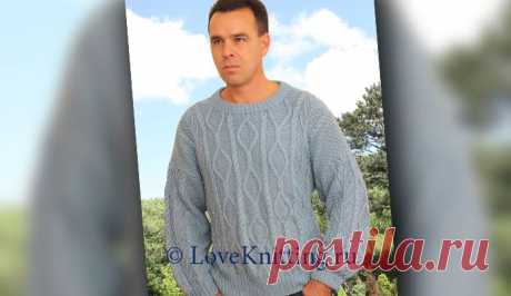 Пуловер на солидного мужчину | Loveknitting.ru