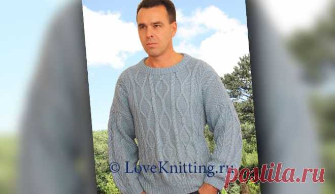 Пуловер на солидного мужчину | Loveknitting.ru