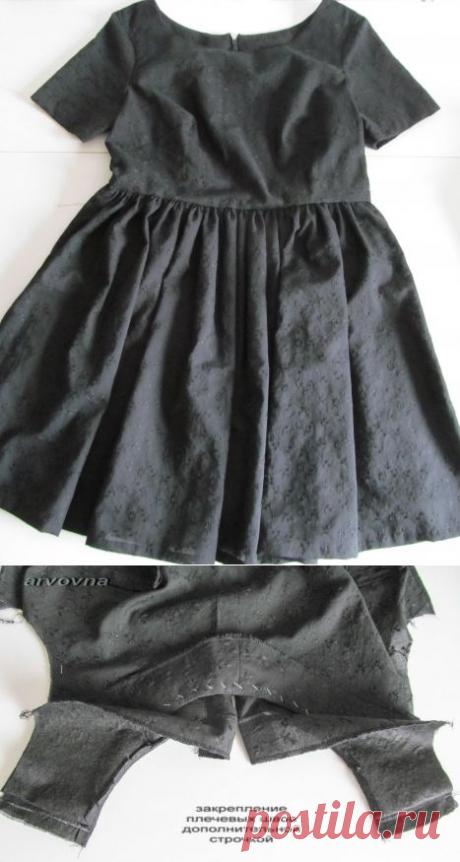 Обтачка: еще один способ обработки горловины / Мастер-классы / Burdastyle