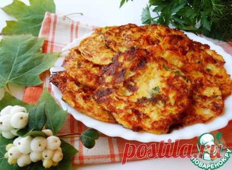 Пикантные тыквенные оладьи с сыром - кулинарный рецепт