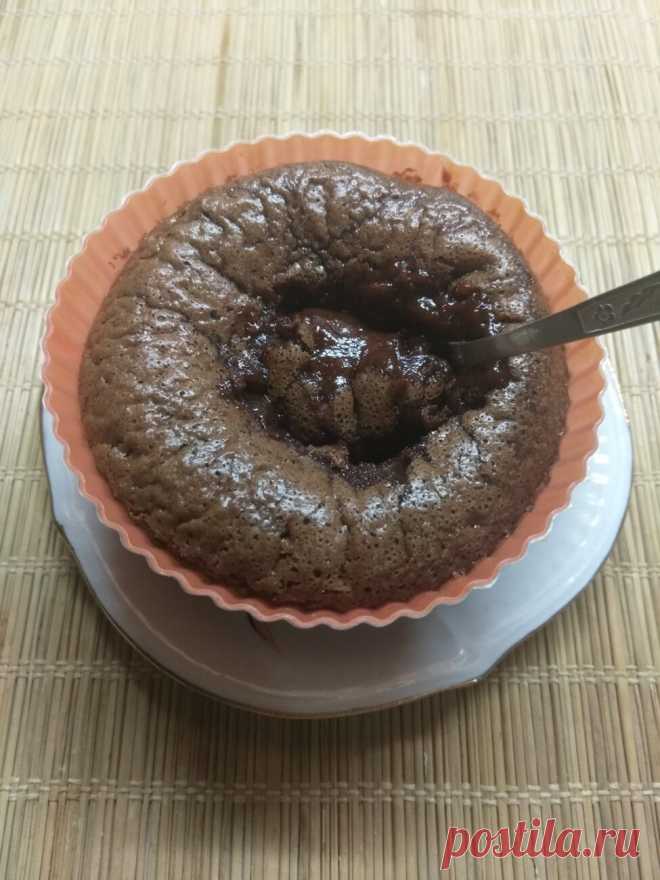 Шоколадный фондан (кекс с жидкой начинкой) рецепт с фото пошагово