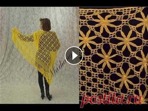 АЖУРНЫЕ ШАЛИ КРЮЧКОМ - 2019 / Openwork SHAWL CROCHET /Perforierte SHAWL HÄKELN АЖУРНЫЕ ШАЛИ КРЮЧКОМ выглядят необычайно. Кружевной узор украсит стильный образ, привнесет креативность и новизну вашему имиджу. Предлагаем связать аж...
