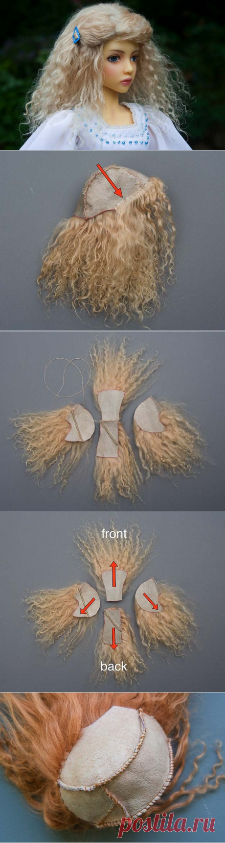 МК волосы для куклы