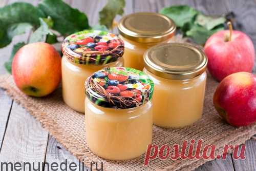 Рецепт яблочного пюре на зиму для детей / Меню недели
