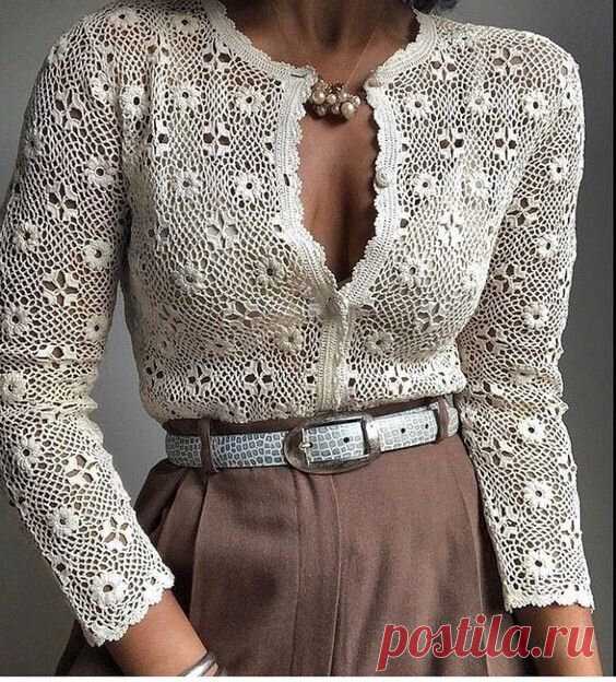 Очень хочется связать нежнейшую блузку крючком. | Вязаный Смак | Яндекс Дзен
