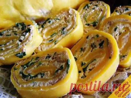 Праздничный сырный рулет