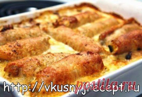 Крученики с грибами. Приготовьте безумно вкусные маленькие мясные рулетики с начинкой из грибов по очень простому рецепту: