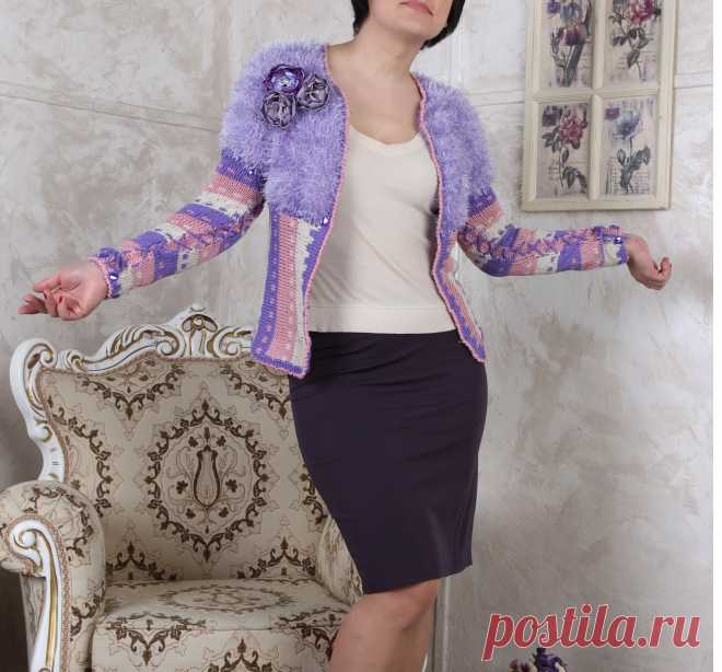 http://www.livemaster.ru/item/2907369-odezhda-vyazanaya-koftochka-buket-sireni