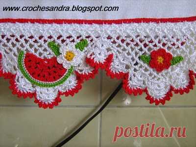 (189) CROCHETANDO: PANOS DE COPA COM BARRADOS DE CROCHE | barrados