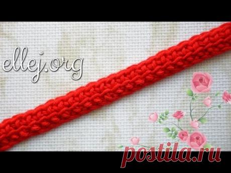 ♦ Шнур крючком из соединенных столбиков • ellej