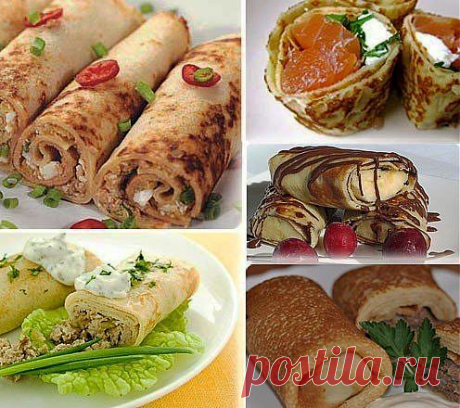 Начинки в блинчики – 20 вариантов.