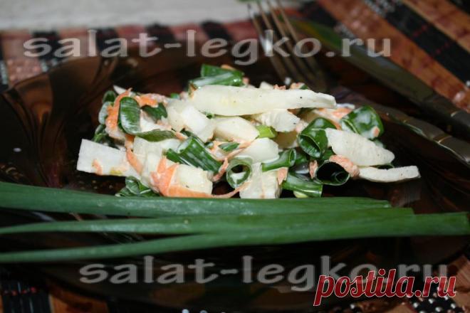 Салат из дайкона Салат из дайкона станет прекрасным гарниром к более тяжелым мясным блюдам или блюдам из рыбы. Наш рецепт покажет все этапы готовки.
