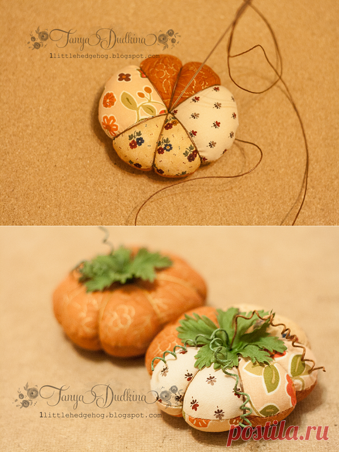 Тыковки-игольницы: мастер-класс