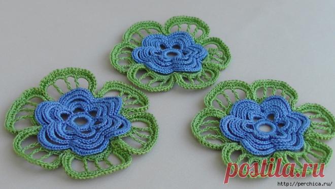 МК цветка для наборного кружева ирландии