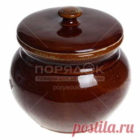 Купить Емкость для солений керамическая Макитра, 5 л по низким ценам с доставкой в интернет-магазине Порядок