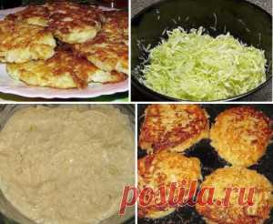 Вкуснейшие капустные оладьи на кефире