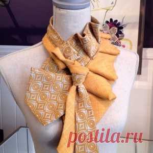 Из галстуков выходят прекрасные украшения! На заметку мастерицам